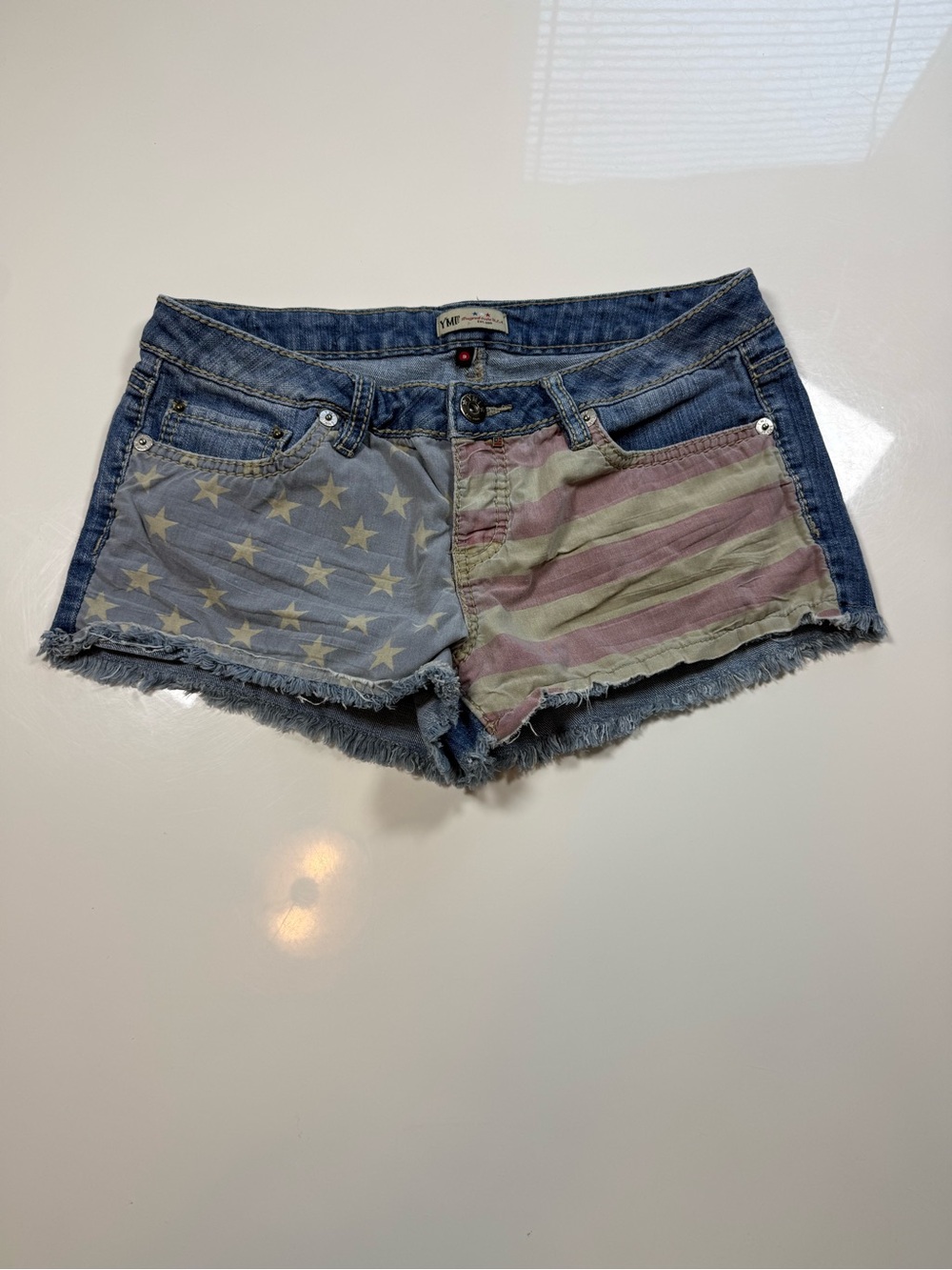 Y2K Low Rise American Flag YMI Shorts